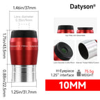 Datyson 1.25' Telescope Eyepiece 4mm 10mm 16mm 20mm Optional- FMC Coated Huygens Eyepieces for Planetary & Deep Sky Observation
