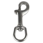 1PC 316 Stainless Steel Swivel Eye Bolt Spring Snap Hook 65/72/82/91/100/126mm Marine Diving D Ring Snap Hooks With Swivel