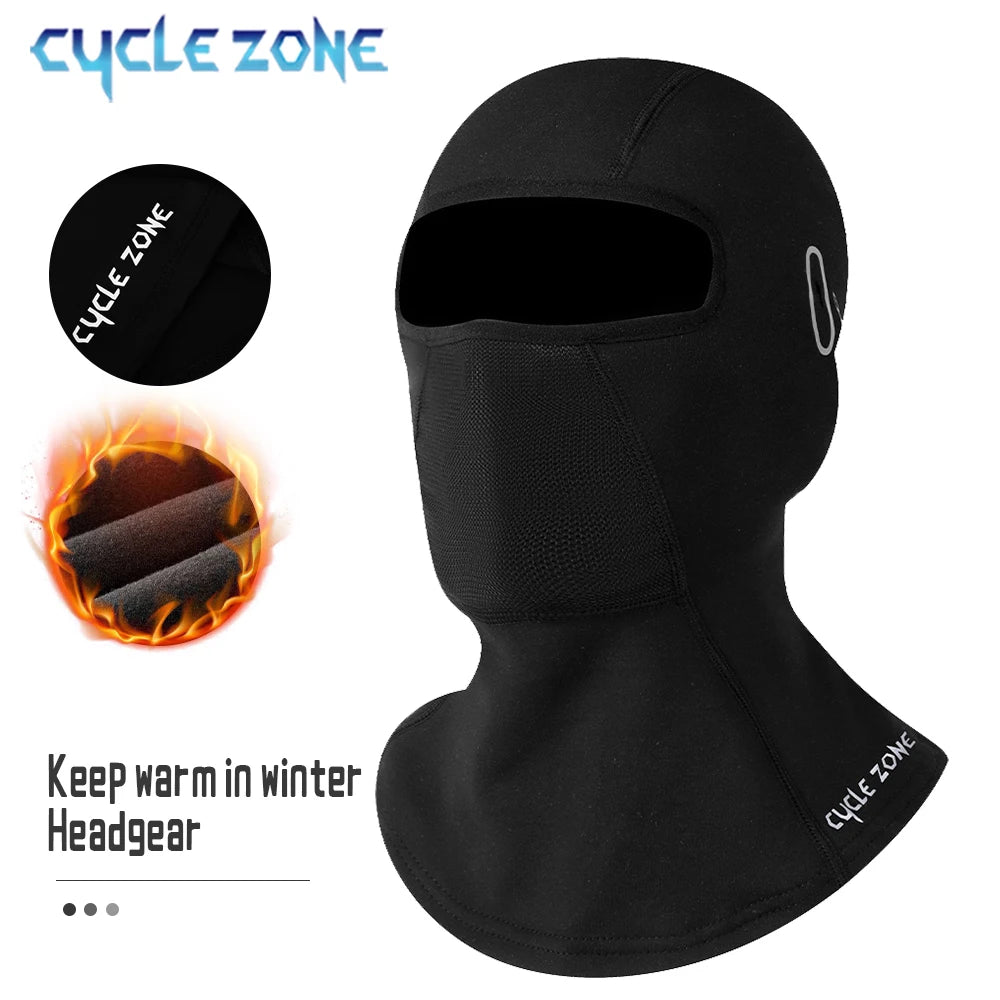 Motorcycle Balaclava Winter Warm Riding Sports Full Face Mask Glasses Hole Windproof Breathable Neck Protect Sunscreen Headwear