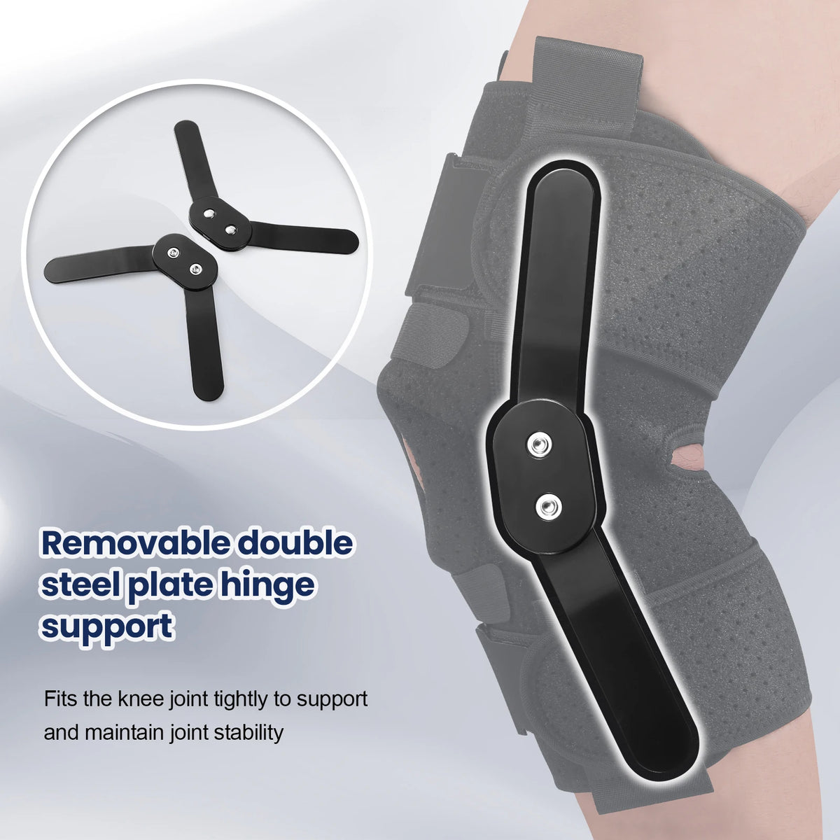 Hinged Knee Brace with Side Stabilizers & Patella Gel Pads Knee Pain for Men Women Meniscus Tear  Acl Mcl Injury Recovery
