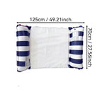 1pc Inflatable Foldable Floating Row Swimming Pool Party Water Hammock Air Mattresses Pvc Stripe Water Floating Inflatable Mat