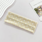 Women's yoga elastic headband with polka dots, autumn fashion makeup headband, hair accessories, sports and fitness headband