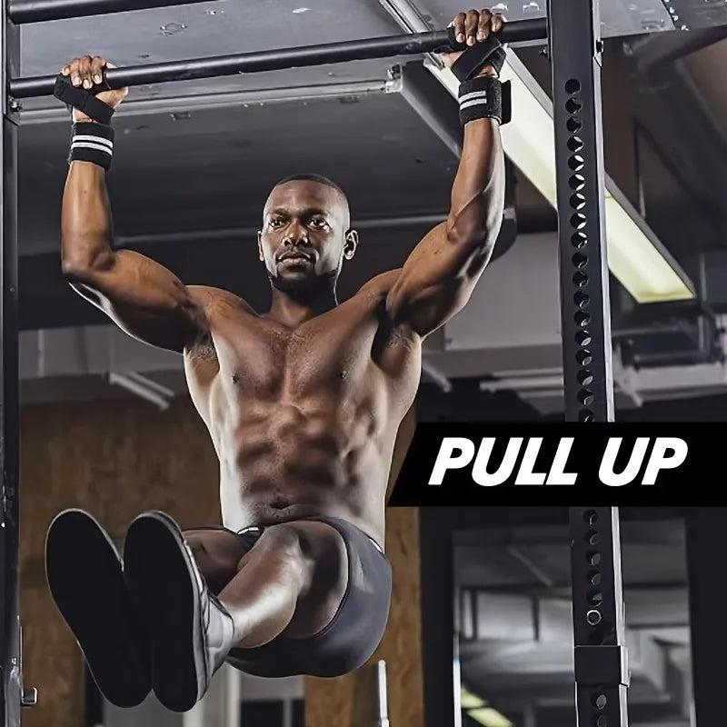 1Pair Non-slip Strap Gym Dumbbell Workout Weights Lifting Straps Crossfit Fitness Equipment Wrist Wrap Lift Exercise Training