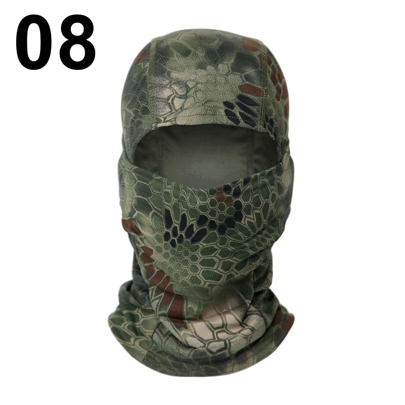 Camouflage Balaclava Full Face CS Mask Ski Cycling Hunting Head Neck Cover Helmet Liner Cap  Multicam Men Scarf