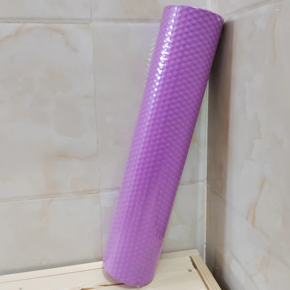 Yoga Roller Round EVA Foam Cylinder Hexagonal Roller for Pilates Exercise Enhanced Home Workouts Diameter 9.5cm Length 45cm