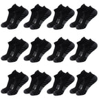 6/24Pairs Ankle Athletic Running Socks Cushioned Breathable Low Cut Sports Tab Socks For Men And Women