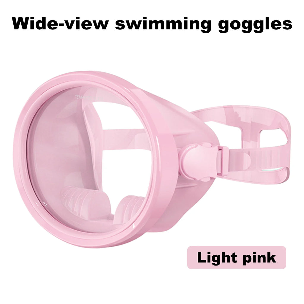 Full-Face Snorkeling Mask Waterproof & Fog-Free 180° Vision Fisherman's Oval Diving Goggles for Adults Summer Swim Island Travel