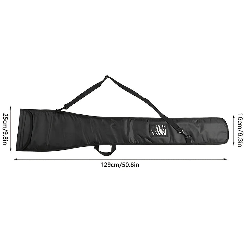 Double-Headed Kayak Canoe Paddle Carring Bag Protective Storage Bag Adjustable Paddle Carrying Bag for Two-Piece Paddles