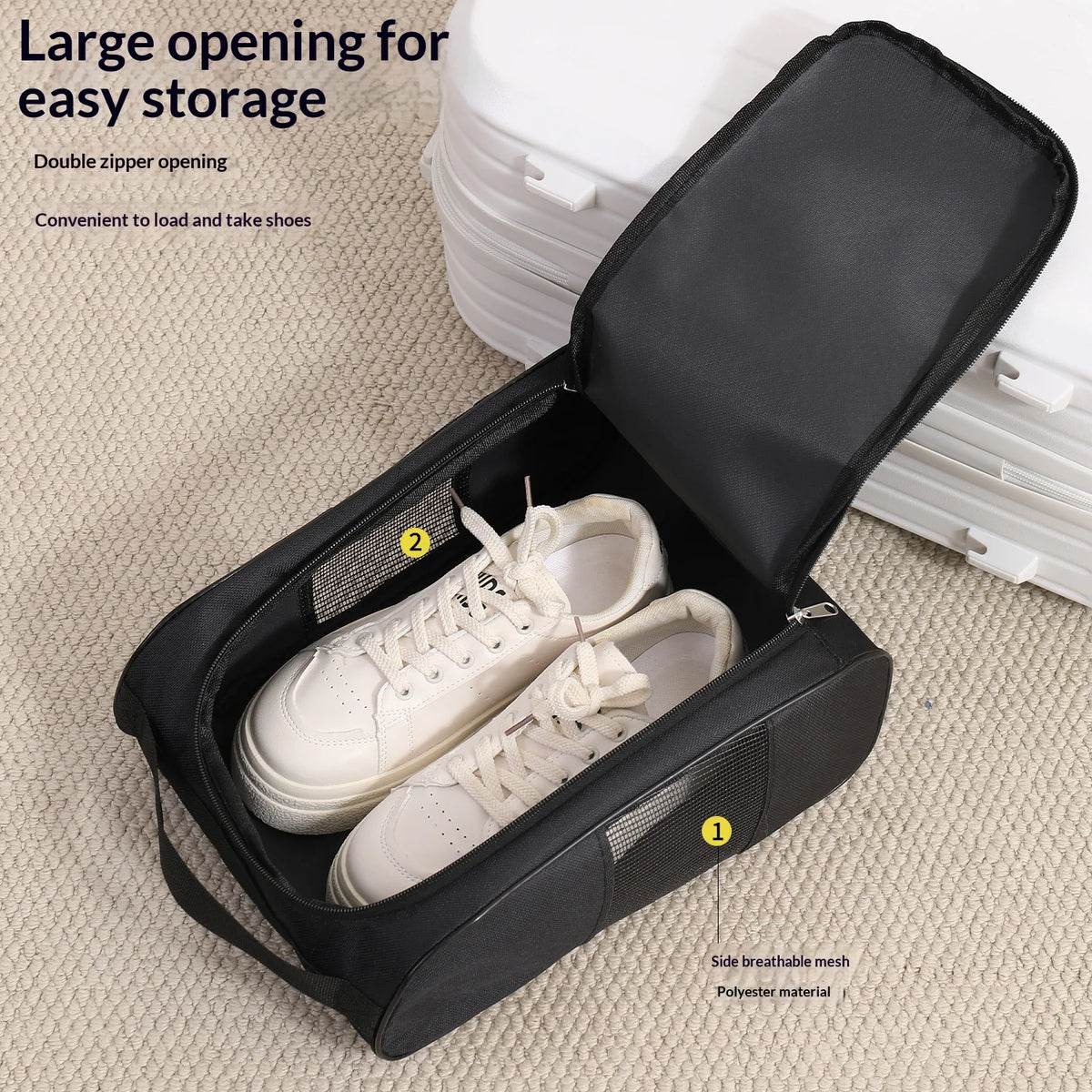 Large Capacity Portable Sports Shoe Bag Football Golf Basketball Boot Storage Bag Waterproof Training Bag For Adults Kids