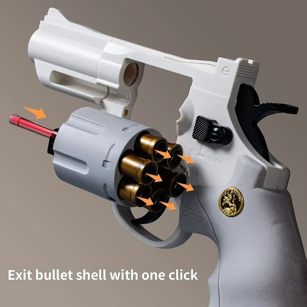 A1 N6 ZP5 357 Revolver Launcher Pistol EVA Soft Dart Bullet Toy Gun Airsoft CS Outdoor Shooting Game Paintball Kids Adult GiftF