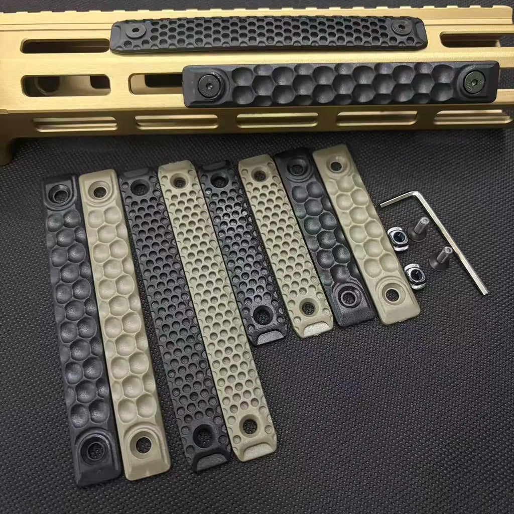 2pcs/set Tactical Nylon Rail Hand Protection M-lok Rail Cover Panel for M-lok System 120MM 80MM MLOK Rail Hand Protection