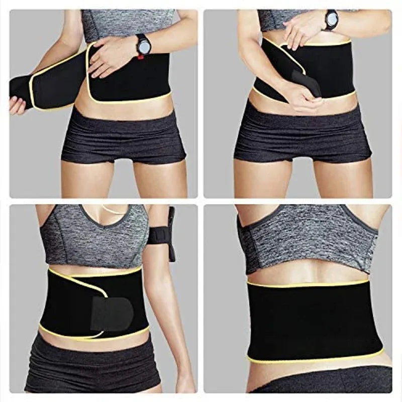 Sports Sweat Burst Waist Support Belt Shape Running Durable Waist Abdominal Fat Burning Training Belt Sauna Set Waist Trimmer