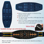 Smart Muscle Toner Abdominal Toning Belt Abs Trainer USB Recharge Body Massager Home Gym Training Fitness Equipment