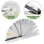 New Feeler Gauge Set 32 Blades Guitar Neck Relief String Luthier Tool Guage For Guitar Setup Nut Slot Making Tools Instruments