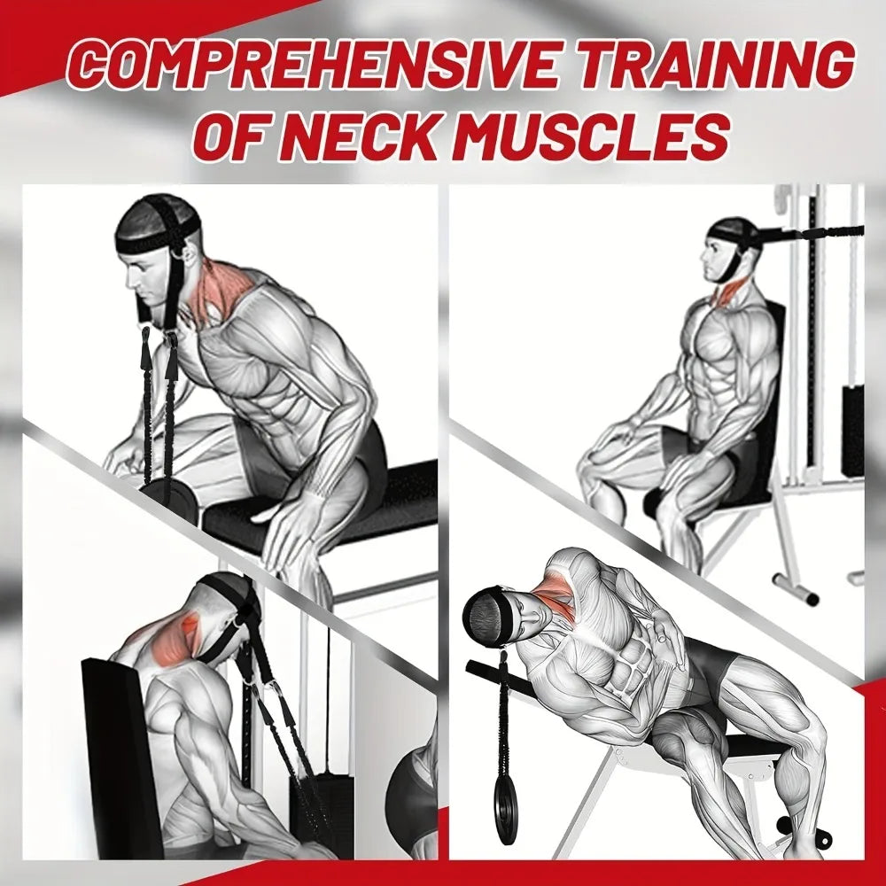 Head Trainer Weight Lifter - Neck Brace for Strengthening Neck and Core Muscles - Neck Exerciser