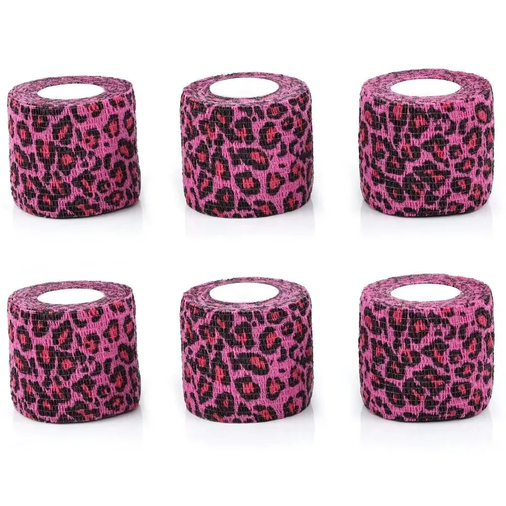 12/24pcs Elastic Self-Adhesive Athletic Tape Bandage Non-Woven Universal Fit for Sports Foot Support Joint Protection