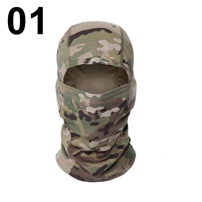 Camouflage Balaclava Full Face CS Mask Ski Cycling Hunting Head Neck Cover Helmet Liner Cap  Multicam Men Scarf