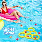 Swimming Pool Toss Game, Fun Splash Water Sports Floating Pool Toys, Durable EVA Material, Water Throwing Game Random Color Ball