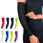 WOSWEIR－1PC Sports Arm Compression Sleeve Basketball Cycling Arm Warmer Summer Running UV Protection Volleyball Sunscreen 