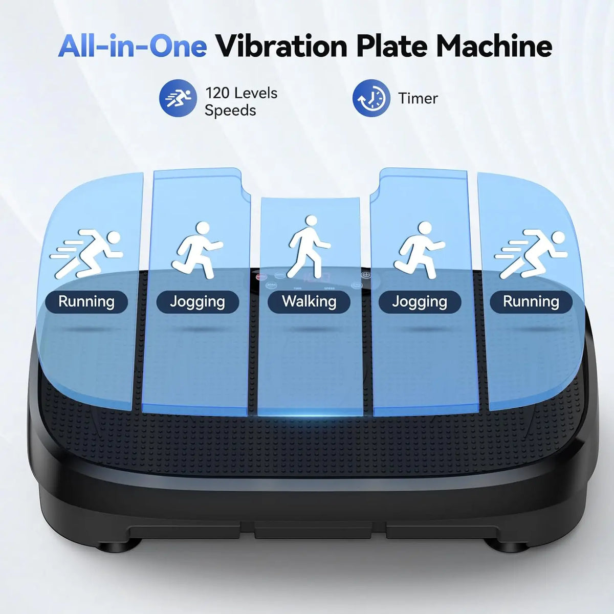 Vibration Plate Fat Burning Fitness Platform Whole Body 120 Levels Home Gym Equipment Weight Loss Muscle Relax Exercise Board