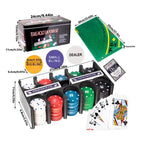Party Table Game Poker Tokens Case Set Poker Game Set 200Pcs Poker Chip With Big Blind Vega For Texas Holdem Outdoor Camping