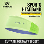 WRELS Anti-Slip Sports Headband Sweat Absorbing Headband Breathable Fitness Running Hair Band Quick Dry Elastic Cycling Hairband