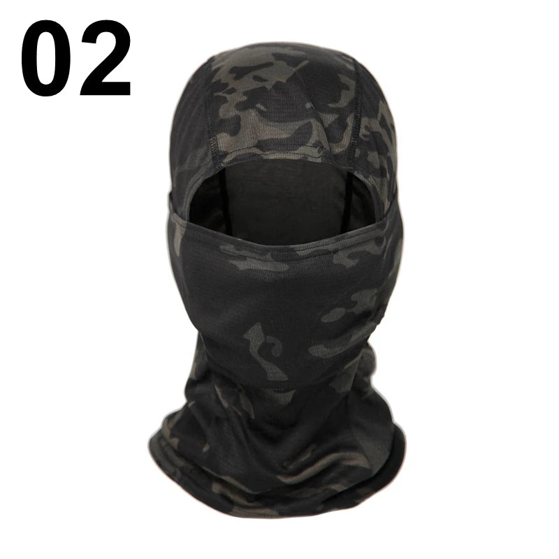 Camouflage Balaclava Full Face CS Mask Ski Cycling Hunting Head Neck Cover Helmet Liner Cap  Multicam Men Scarf