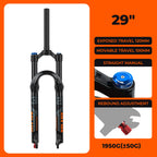 BOLANY Bike Air Fork 27.5/29inch 120mm Travel Oil Air Suspension Lightweight Magnesium Alloy Quick Release Bicycle Fork
