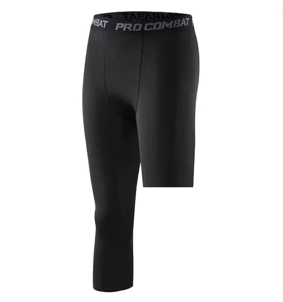 2026 Compression Pant Men Training Gym Leggings with Pockets Running Tights Fitness Basketball Jogging Workout Trouser Polyester
