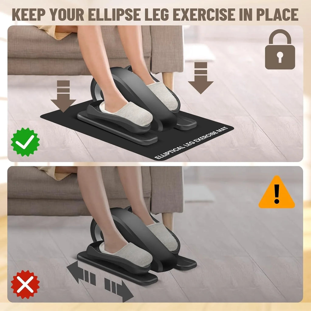 Non-Slip Noise Cancelling Exercise Mat Heavy Duty Floor Protector for Treadmill Bike & Gym Equipment