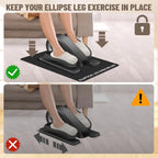 Non-Slip Noise Cancelling Exercise Mat Heavy Duty Floor Protector for Treadmill Bike & Gym Equipment