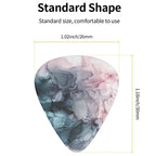 New 0.71/1.0Mm 12PCS Guitar Picks - Premium ABS Material with Smooth Finish, Dual-Sided Color Printing, Includes PP Storage Box