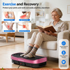 Magnetic Vibration Plate Exercise Machine Fat Burning 120 Levels 330lbs Portable Quiet Home Fitness  APP Control Workout Platform for Home Gym Body Shaping Gift for Women Men