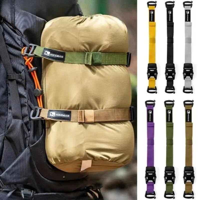 Outdoor Backpack External Attachment Strap for Hiking and Travel Multi-functional and Adjustable Socket Strap