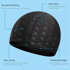 Comfortable Nylon Adult Swimming Caps High Elastic Breathable Swim Cap Black Ear Protection Male Swimming Hat Men Women