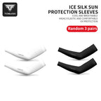 TOSUOD Ice Silk Bicycle Sleeves Summer Breathable Cycling Arm Protection Outdoor Sun UV Protect Sports MTB Road Bike Sleeves
