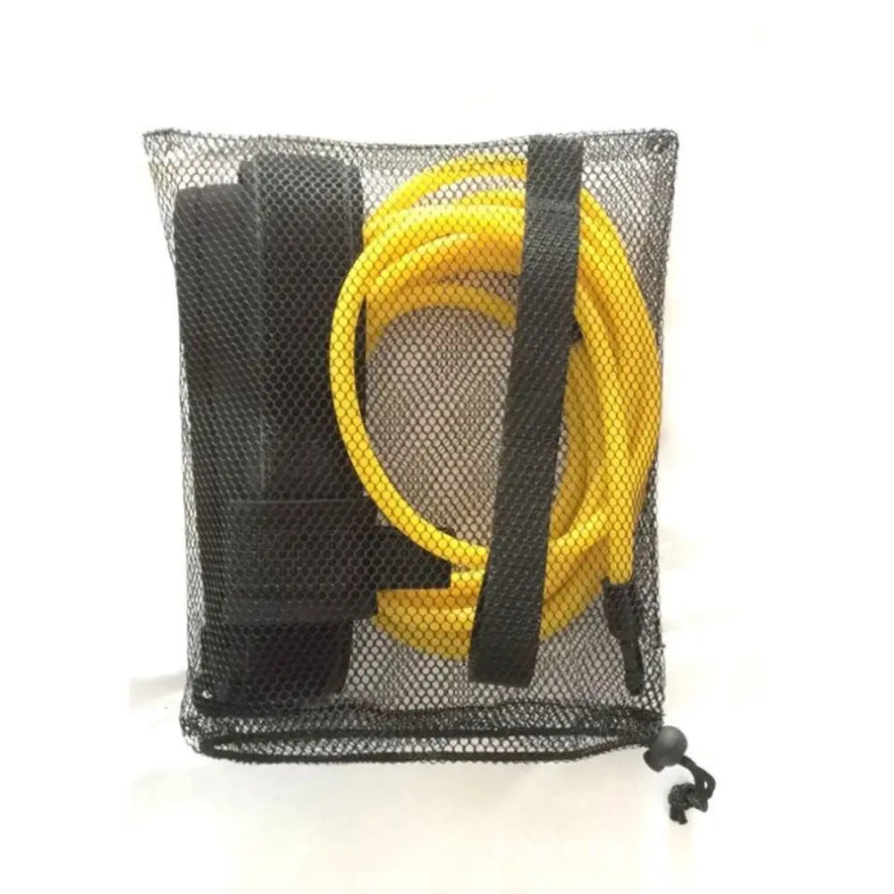 Summer Latex Tubes Swimming Training Safety Rope Elastic Adjustable Swimming Pool Exerciser TPE 4M Swim Training Resistance Belt