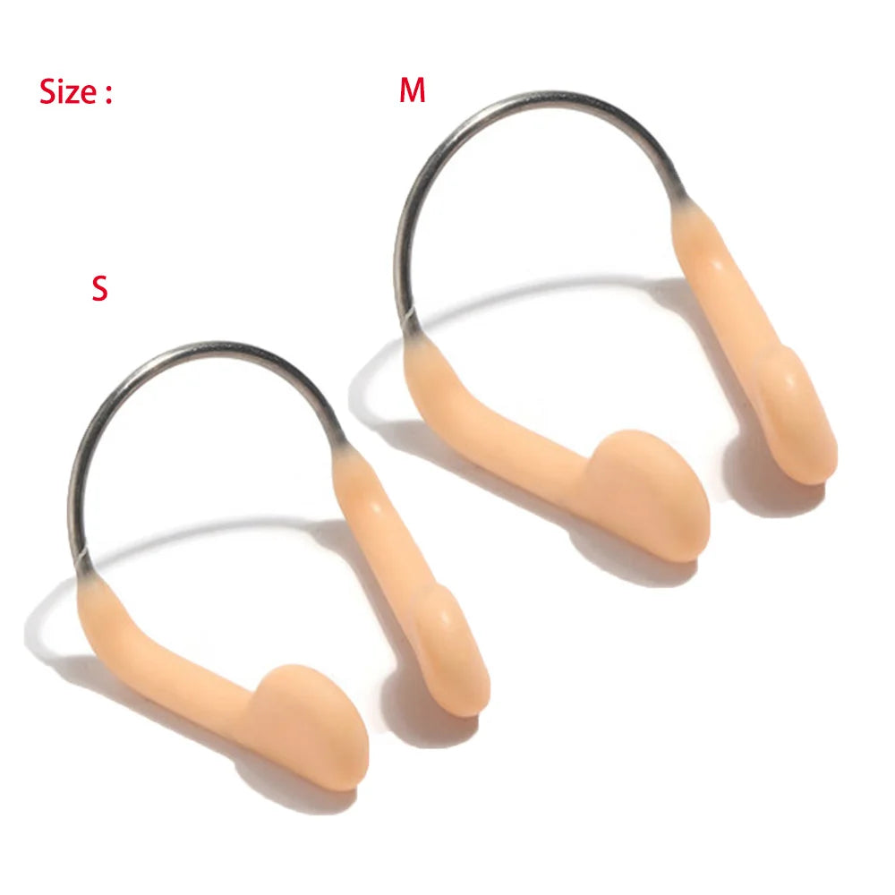 1/2/3pcs Steel Wire Durable No-skid Soft Silicone Water Sports Accessories Swimming equipment Nose Clip Diving Tool
