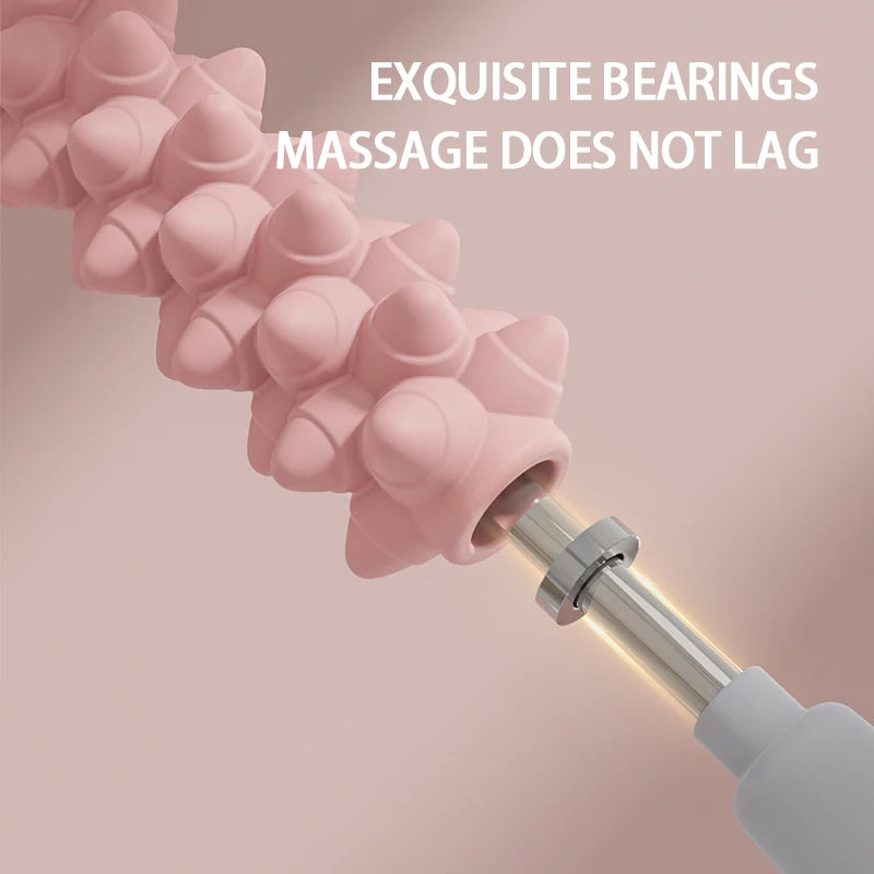 Yoga Massage Stick Yoga Fitness Wolf Teeth Muscles Massage Stick Calves Thighs Quadriceps Arm Forearm Relaxation Artifact Roller