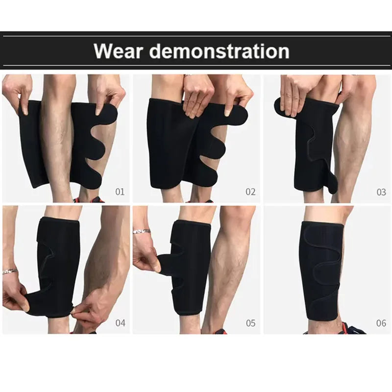1PC Sport Shin Guard Crossfit Adjustable Calf Compression Cycling Sleeve Football Basketball Weightlifting Calf Support Brace