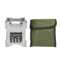 Outdoor Wood Burning Stove Stainless Steel Folding Mini Portable Cooker for Outdoor Camping Travel Hiking Picnic
