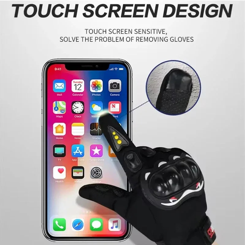 Motorcycle Gloves Full Finger Protective Outdoor Knight Sports Breathable Racing Cycling Street Riding Fitness Gloves