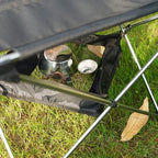Camping Table Portable Hanging Net Basket M L XL Folding Table Storage Rack Mesh Bag Hook Holder for Outdoors Cookware Organizer