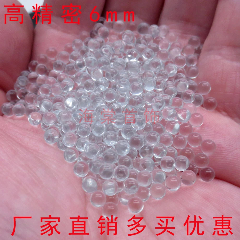 200pcs 6mm Pinball Glass Ball  Use for shooting  Extra Hyaline Glass BB Bullets Ball Circular Particle Pellets Hunting