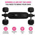 Heavy Duty Nylon Hip Thrust Belt, Adjustable Thick Padded Dumbbell Glute Workout Strap, Portable Home Gym Fitness Equipment