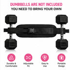 Heavy Duty Nylon Hip Thrust Belt, Adjustable Thick Padded Dumbbell Glute Workout Strap, Portable Home Gym Fitness Equipment