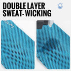 Summer Sport Headband Breathable Fitness Sweatband Non Slip Elastic Tennis Headband Sweat Wicking Lightweight Running Hairband