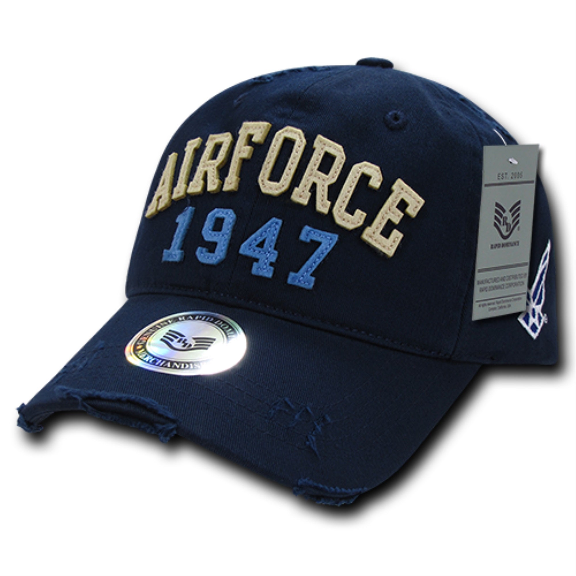 Vintage Athletic Caps, Air Force, Navy