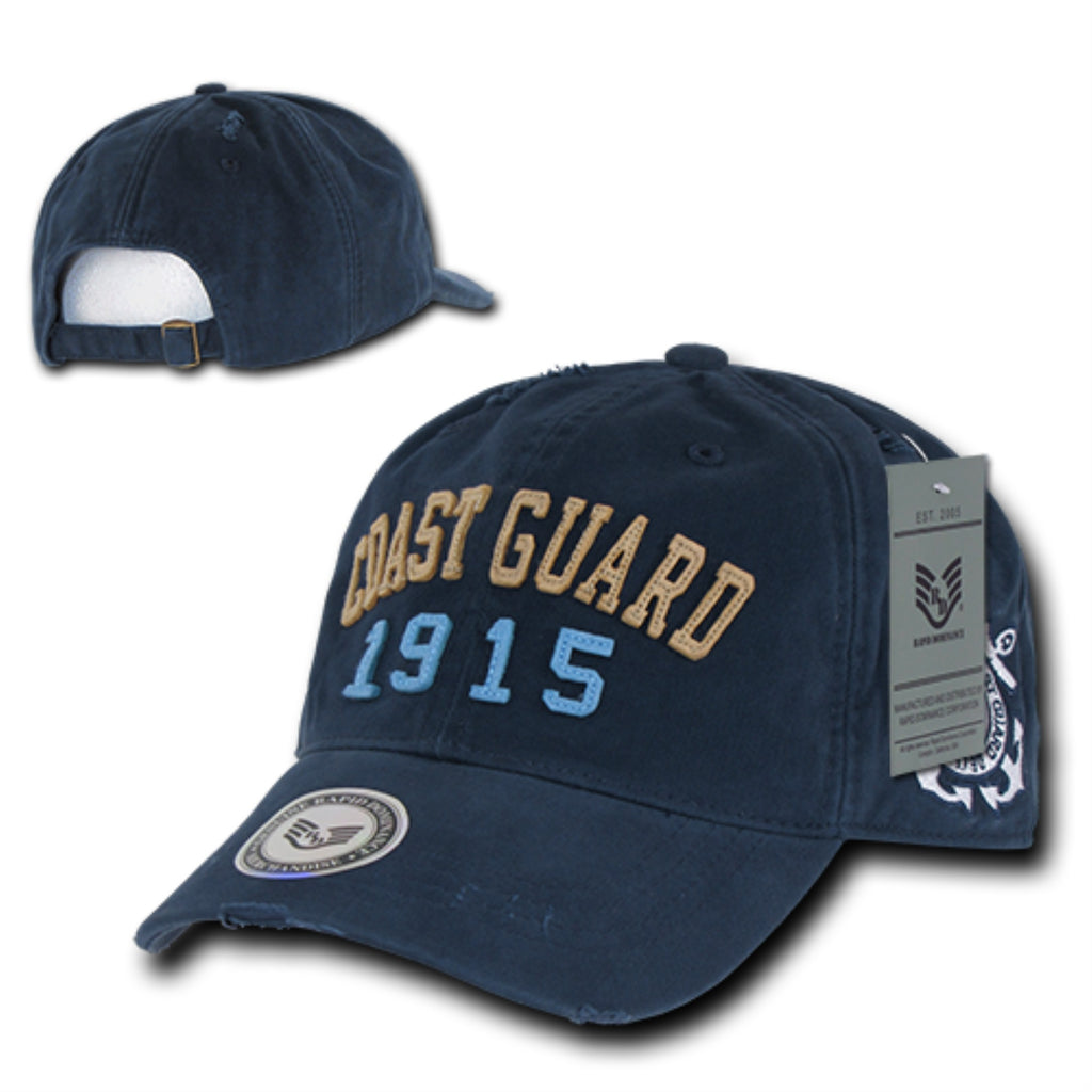 Vintage Athletic Caps, Coast Guard, Navy