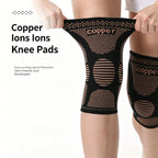 Copper Fiber Nylon Knitted Sports Knee Pads Elastic Breathable Basketball Sports Knee Pads Made of Copper Ion for Knee Support
